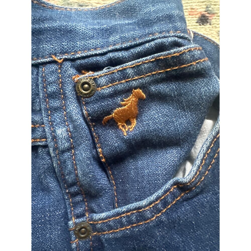 Vintage Wrangler Junior Fit Pony Pocket Jeans 27x30 USA Western 1970's Small - Picture 5 of 15